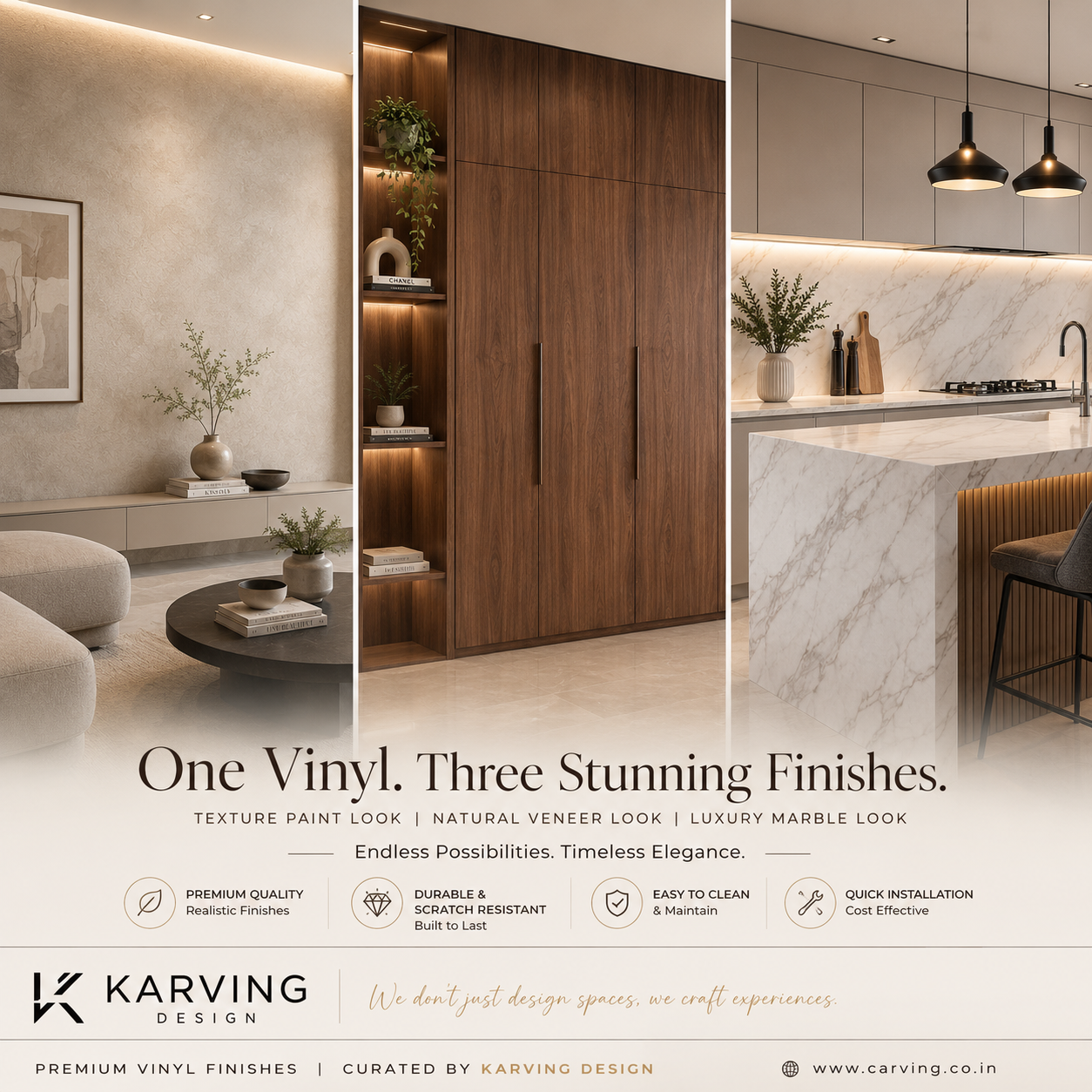 Vinyl Finish Panels and Counters