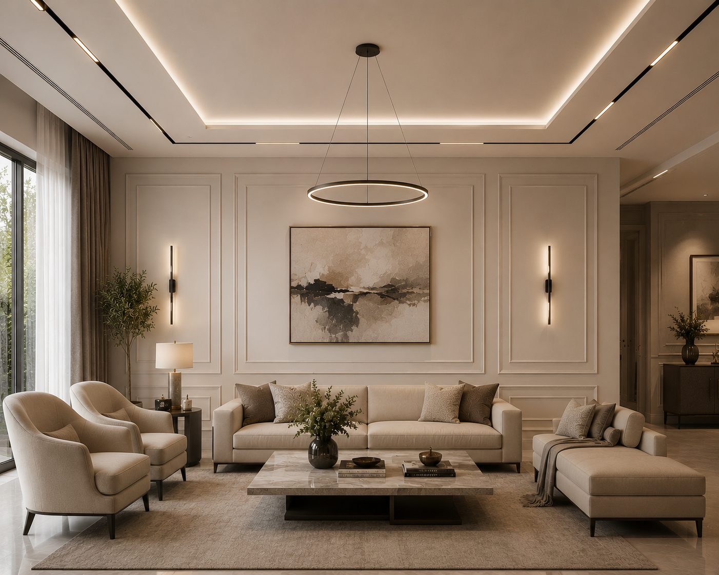 Modern Living and Dining Room