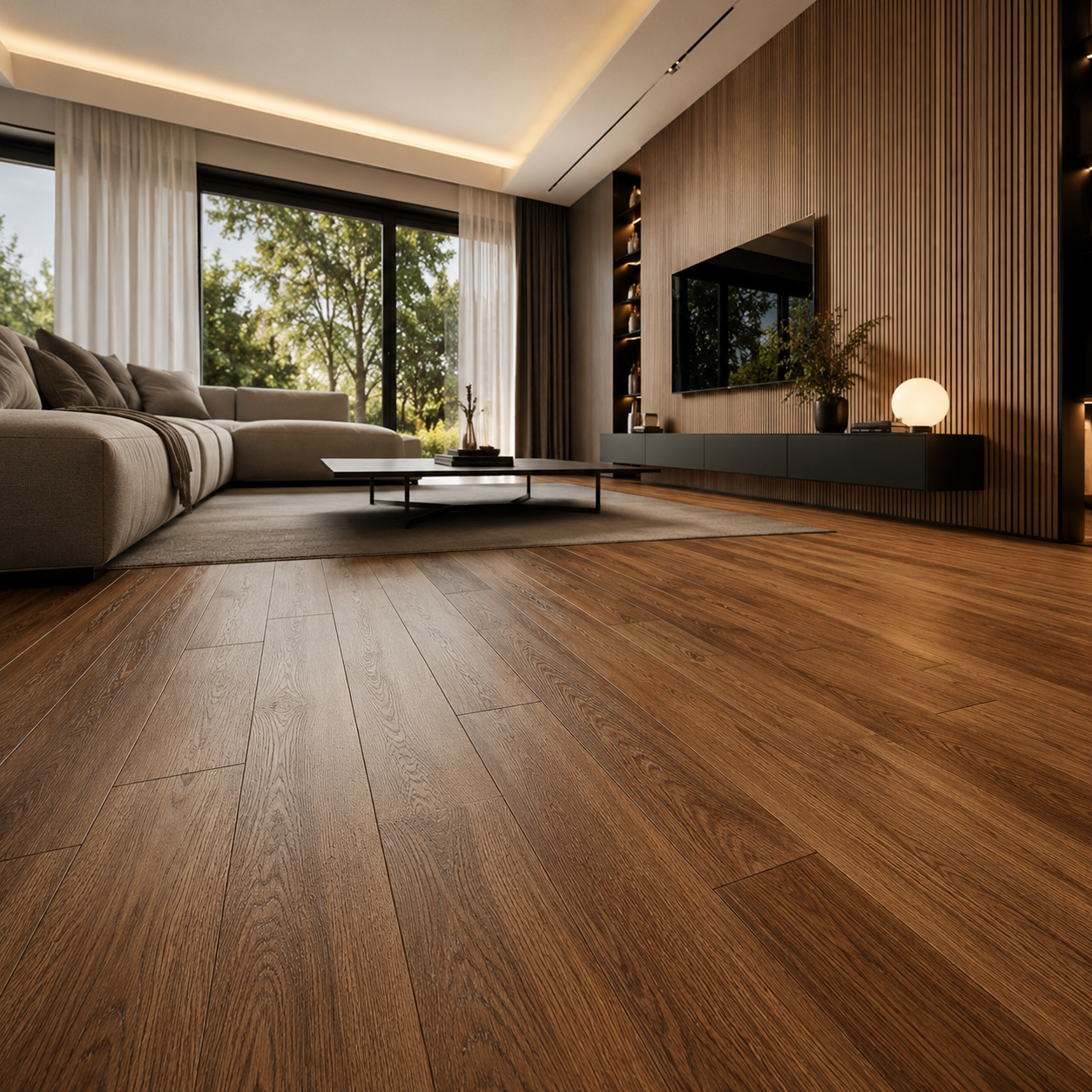 Premium laminated Oak Wooden Flooring