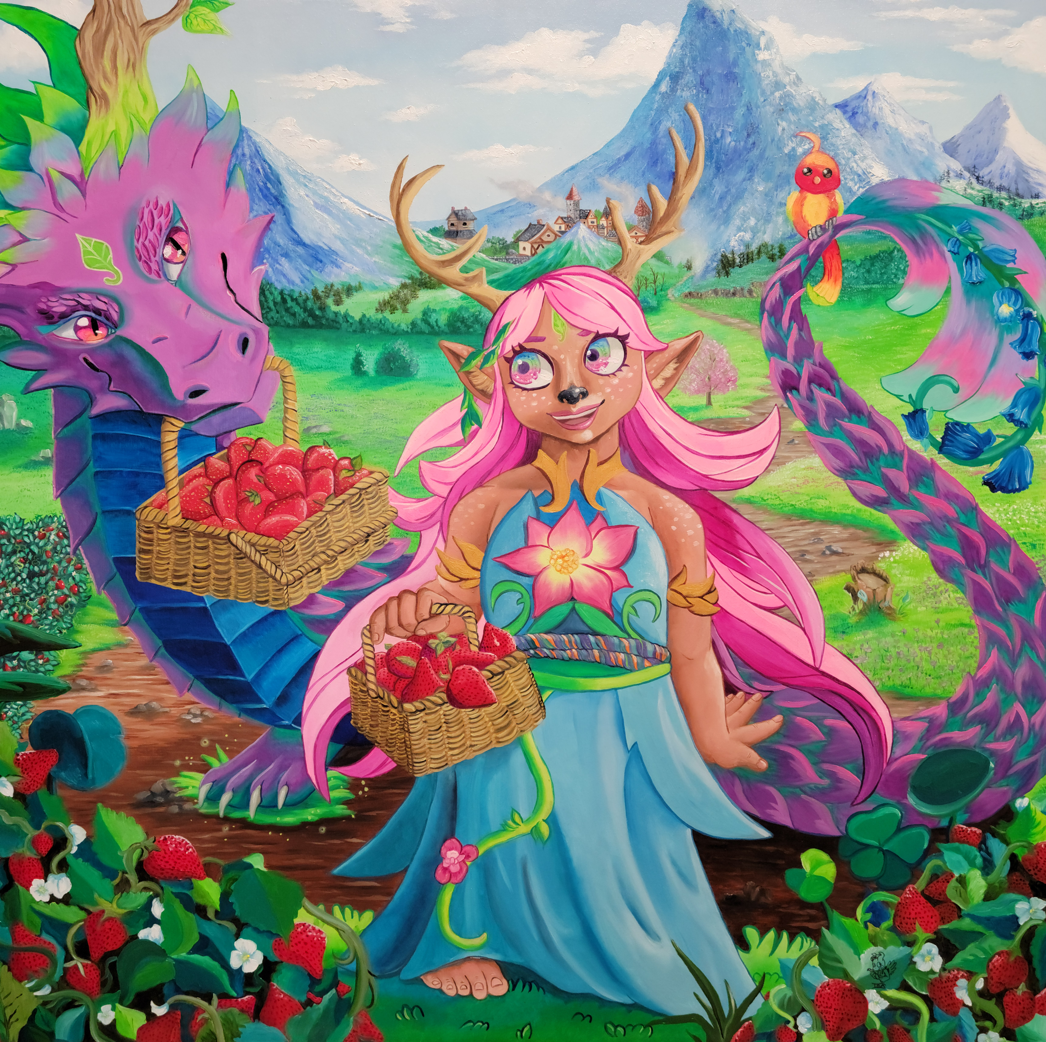 Picking Sweet Strawberries