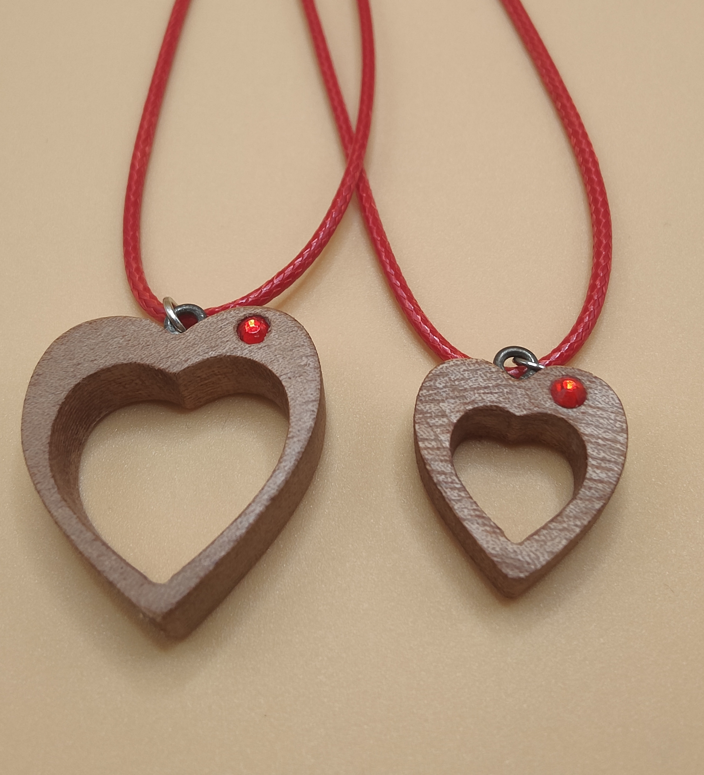 Collana Cuore in Legno