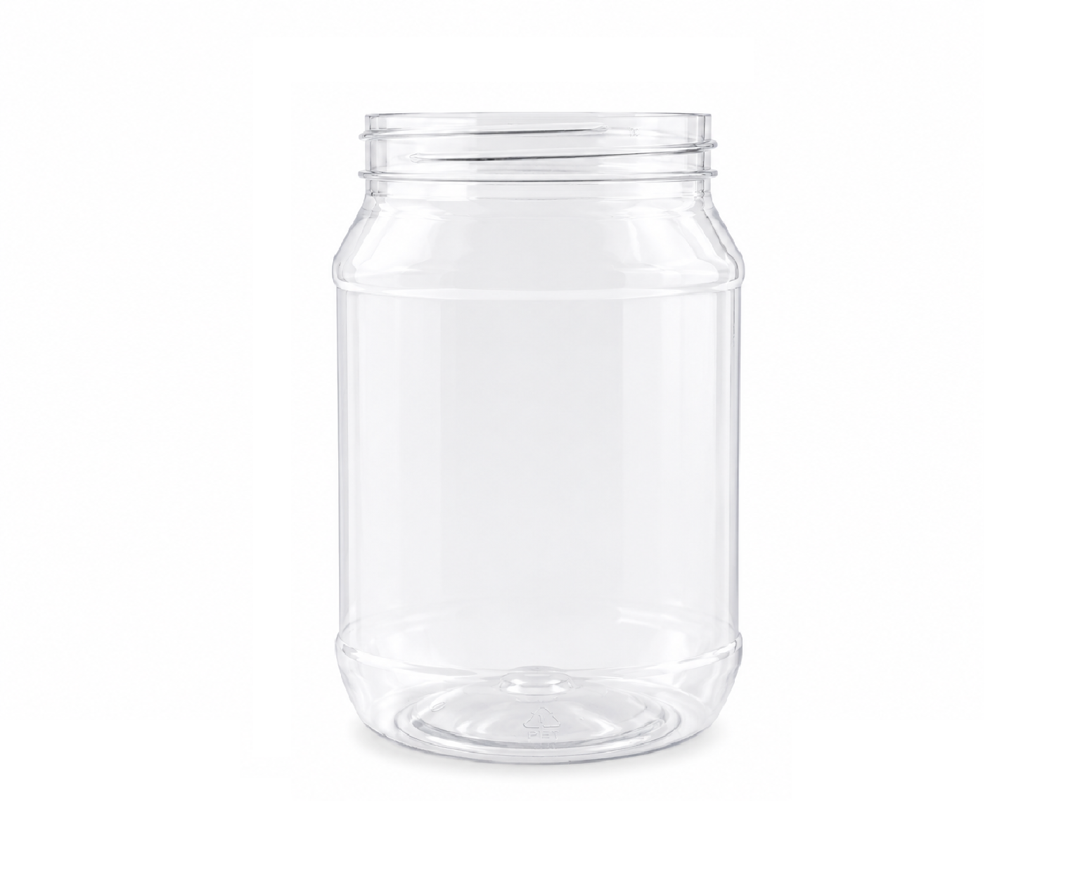 1Kg Clear PET Round Jar 89-450