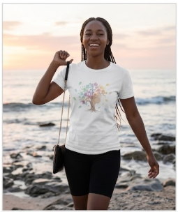 Unisex t-shirt "Mother Restored" Pastel colored Logo Shirt