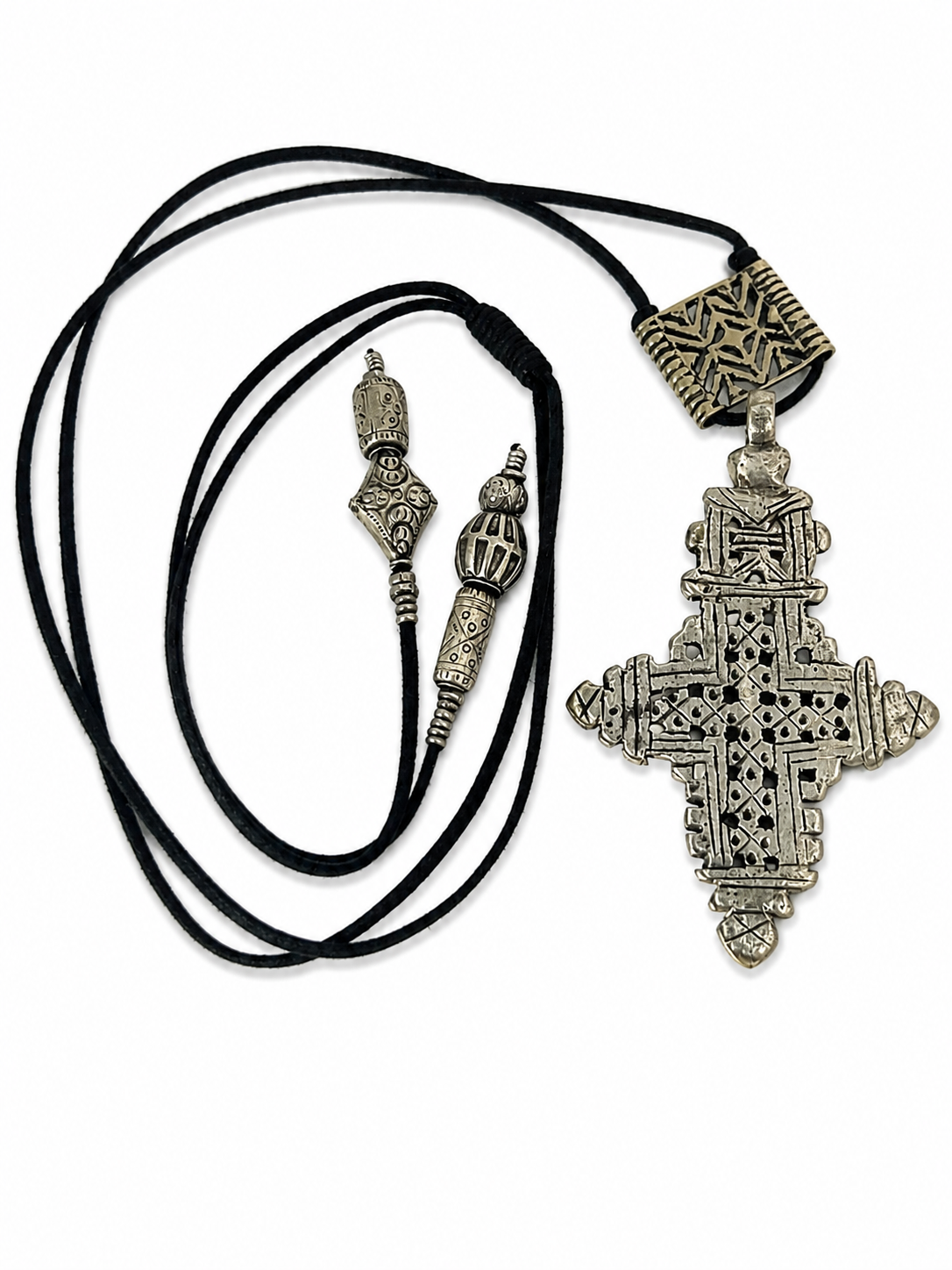 Adjustable Ethiopian Coptic Cross Necklace