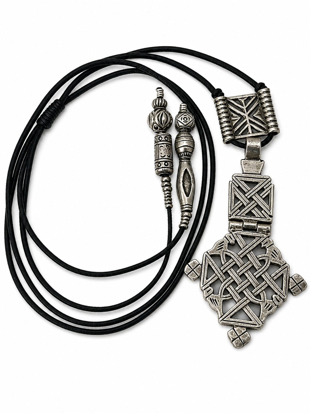Adjustable Ethiopian Coptic Cross Necklace