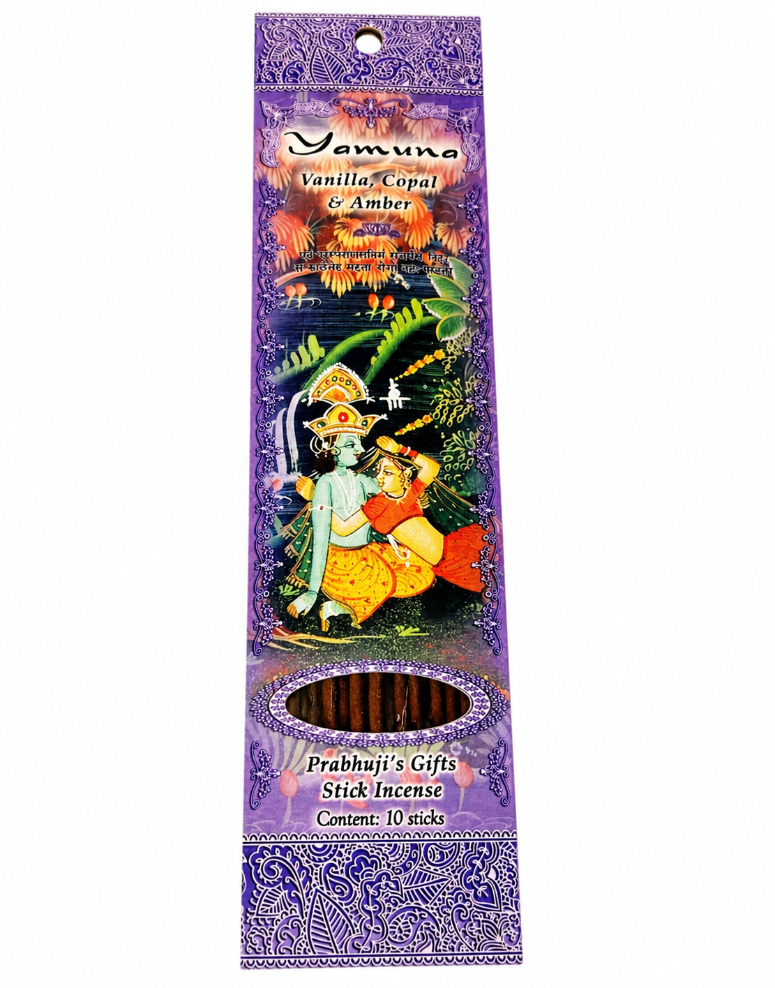 Yamuna Vanilla, Copal & Amber Stick Incense