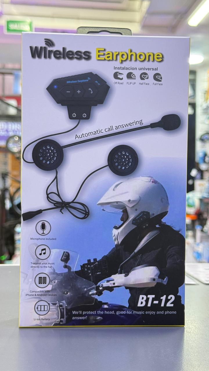 AURICULAR PARA CASCO DE MOTO( BT12 )