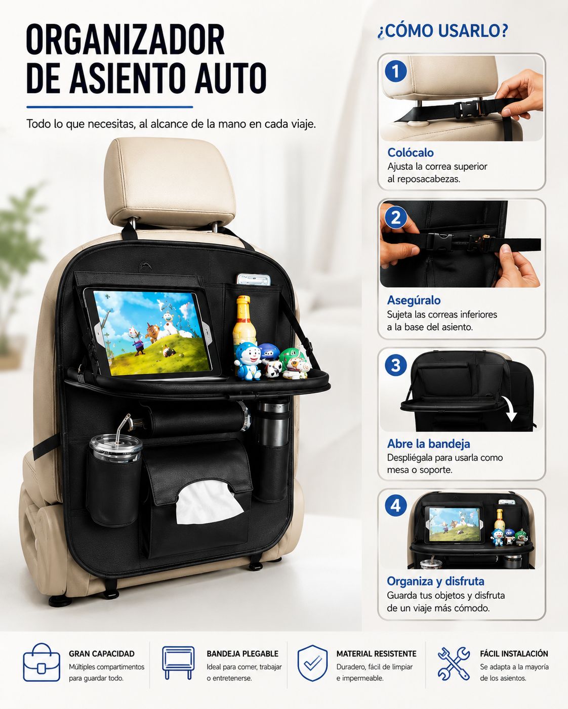 ORGANIZADOR PARA ASIENTO DE AUTO( BG-45 )
