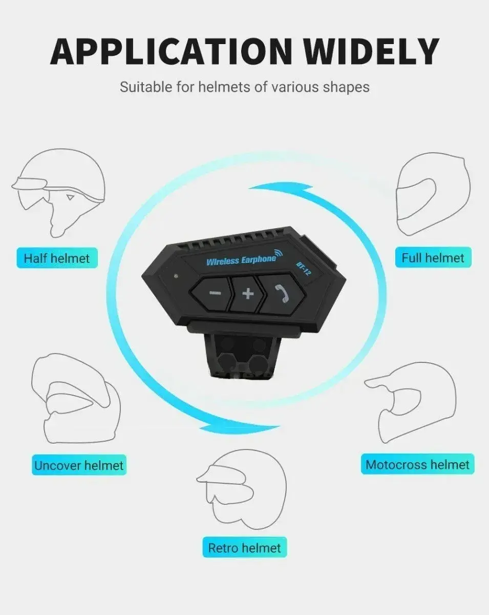 AURICULAR PARA CASCO DE MOTO( BT12 )