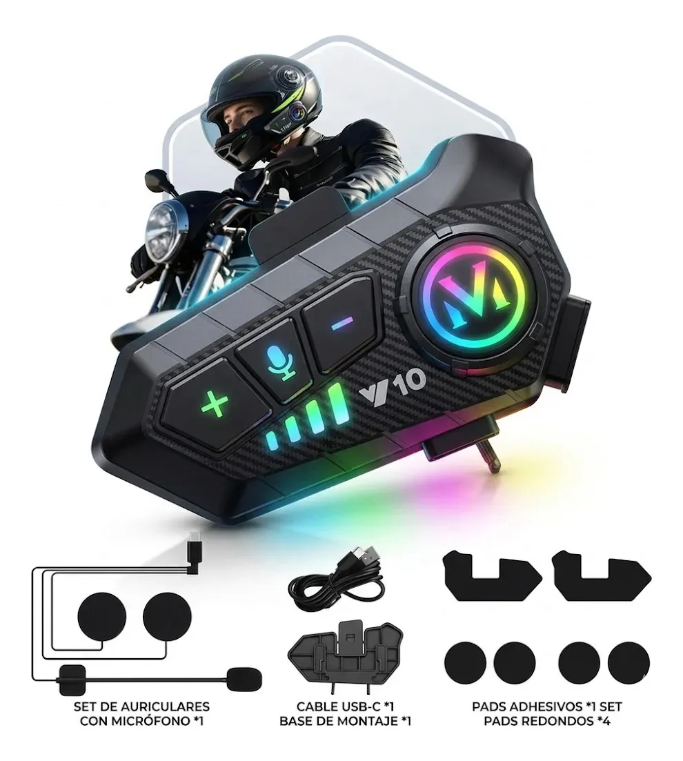 INTERCOMUNICADOR Y AURICULAR PARA CASCO (M-576 )