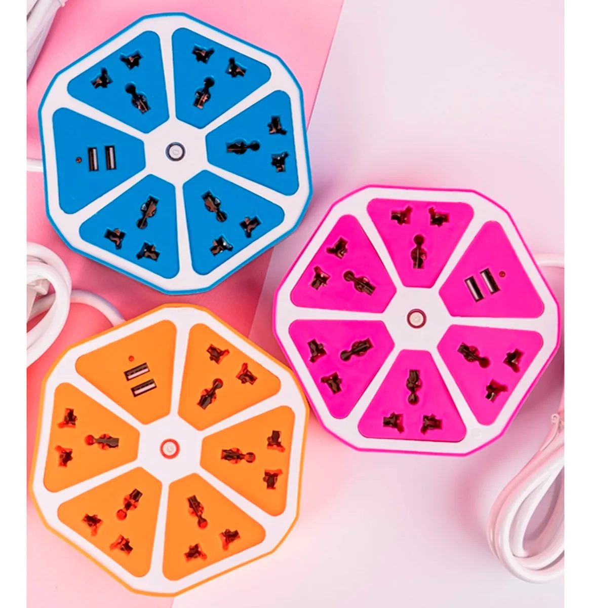ALARGUE EN CAJA HEXAGONAL 2USB(DH-2USB )