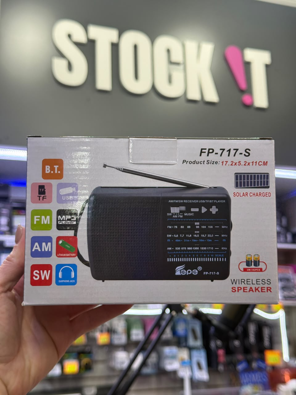 Radio AM/FM Recargable Solar (FP-717-5)