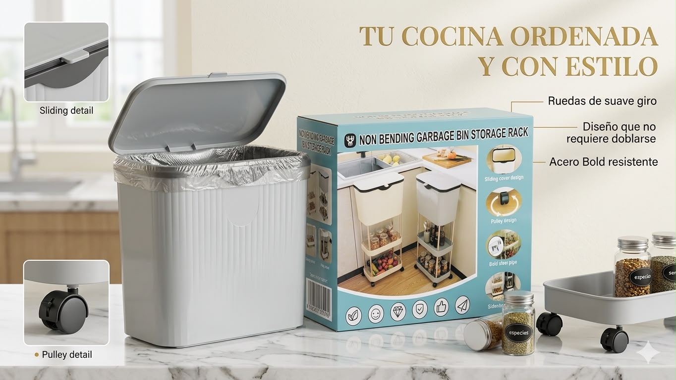 ORGANIZADOR DE COCINA CON BOTE