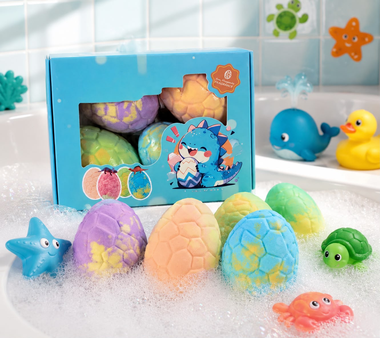 BOMBA DE BAÑO PARA CHICOS DINOSAURIOS(KV16 1PCS )