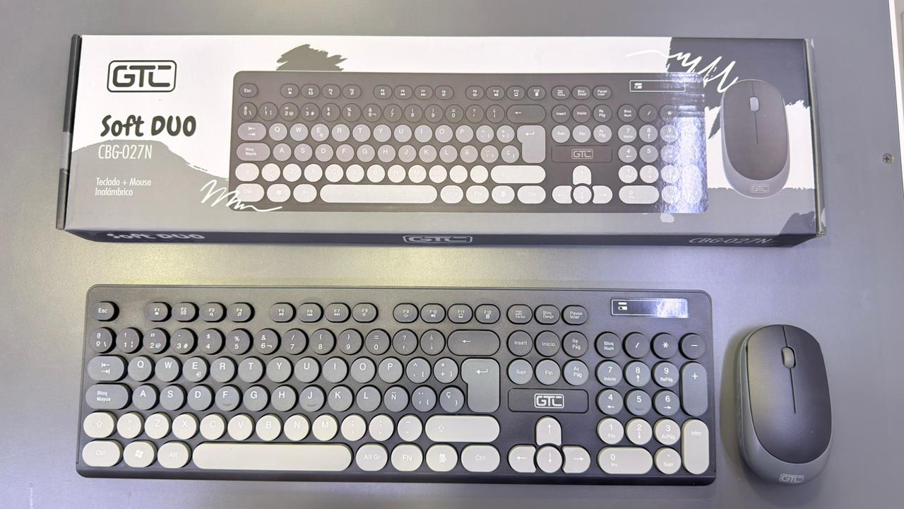 TECLADO Y MOUSE INALAMBRICO SOFT DUO (CBG-027 )