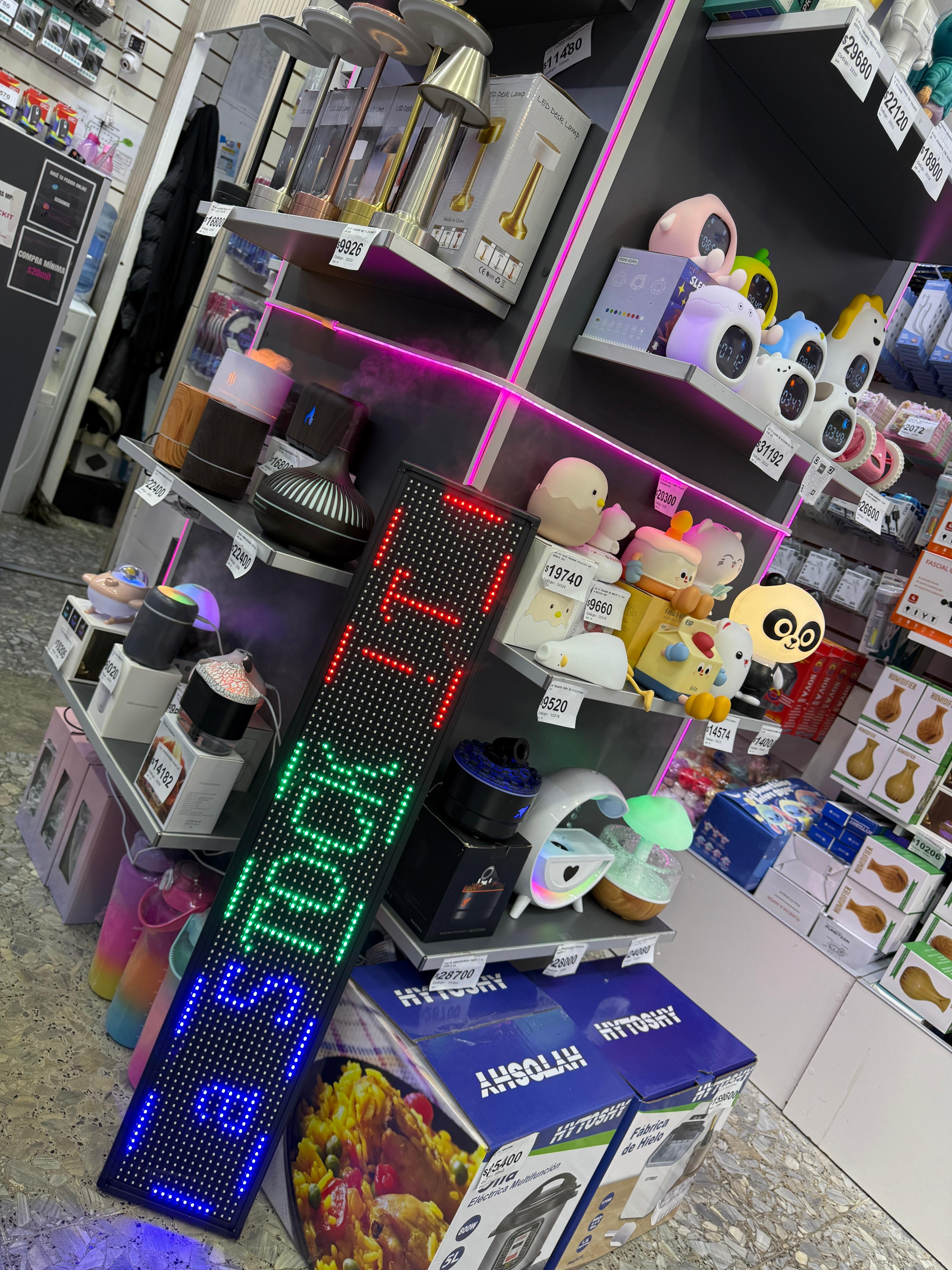 CARTEL PROGRAMABLE WIFI RGB  1MT (VS-25M)