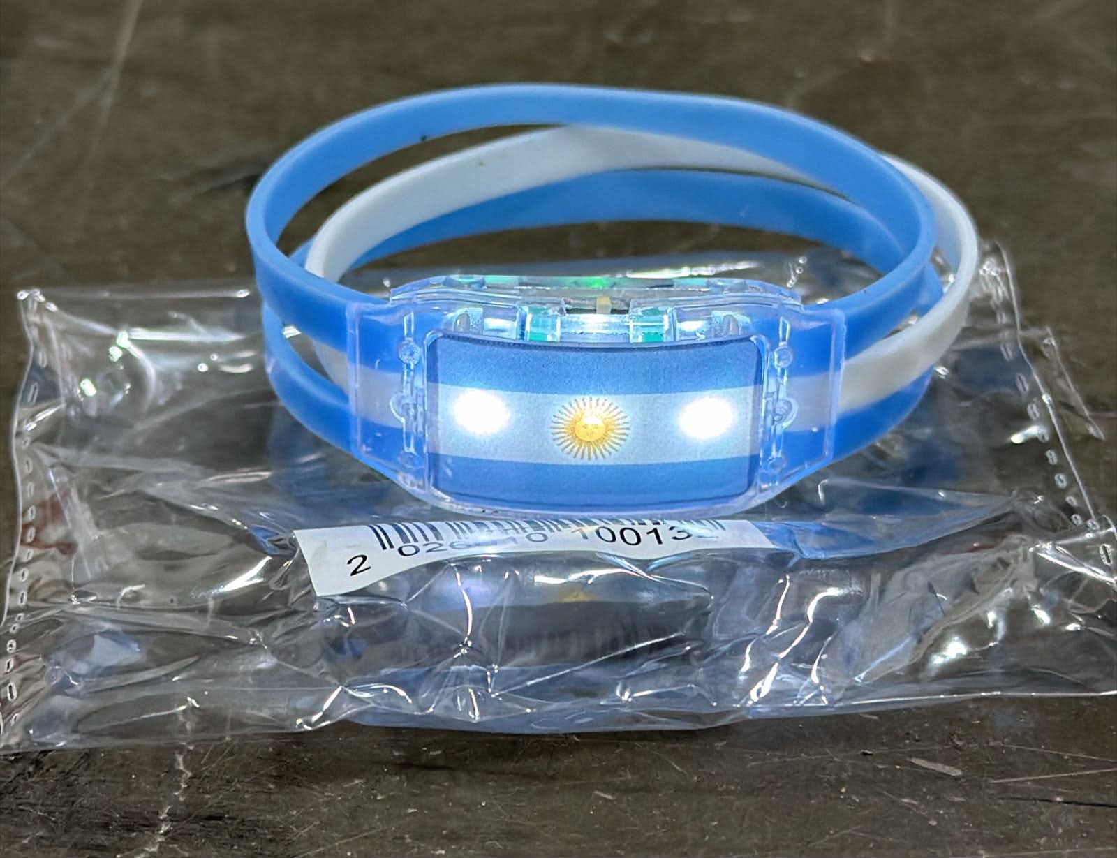 PULSERA ARGENTINA C/LUZ(2026WC-13 )