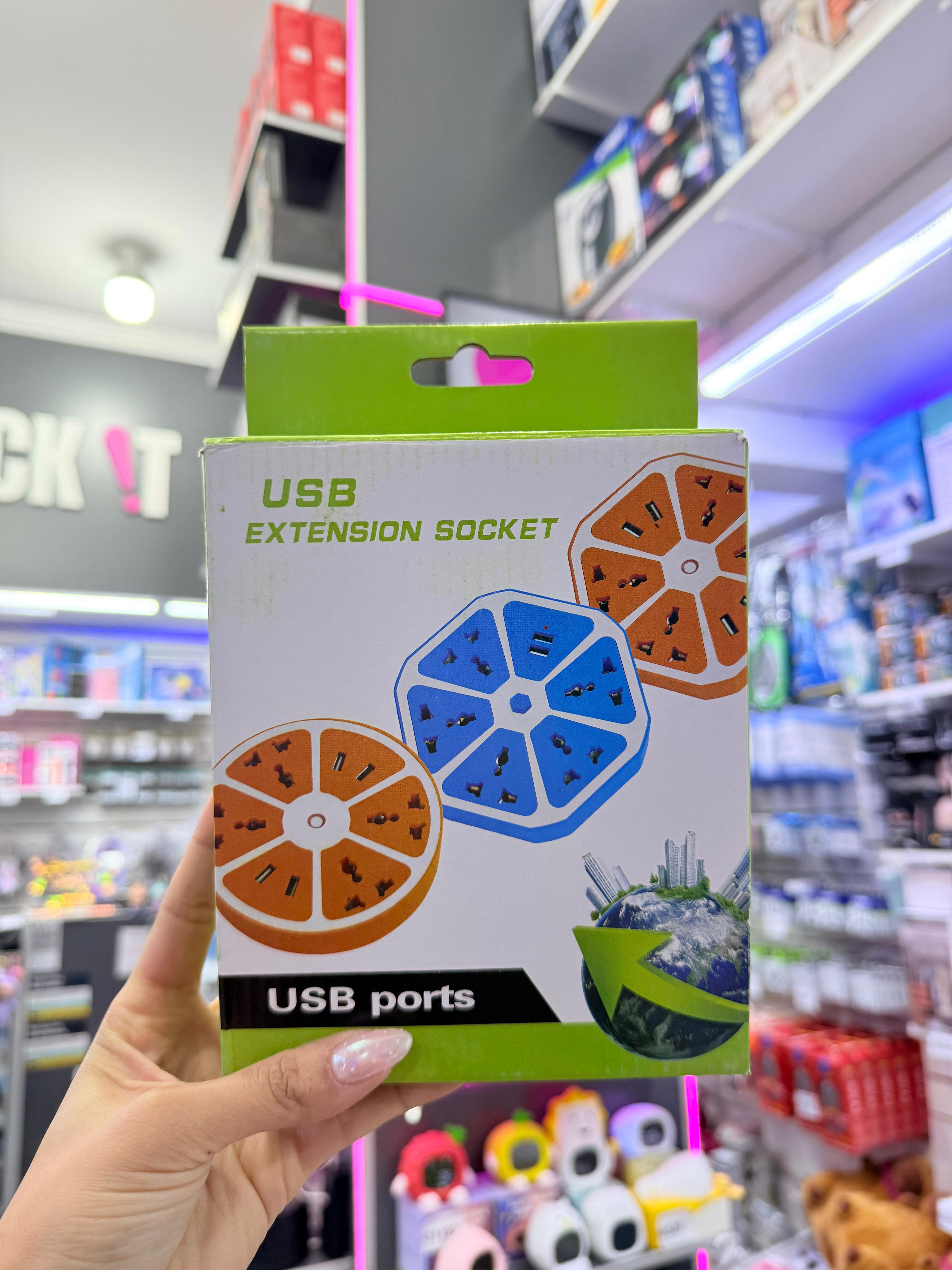 ALARGUE EN CAJA HEXAGONAL 2USB(DH-2USB )