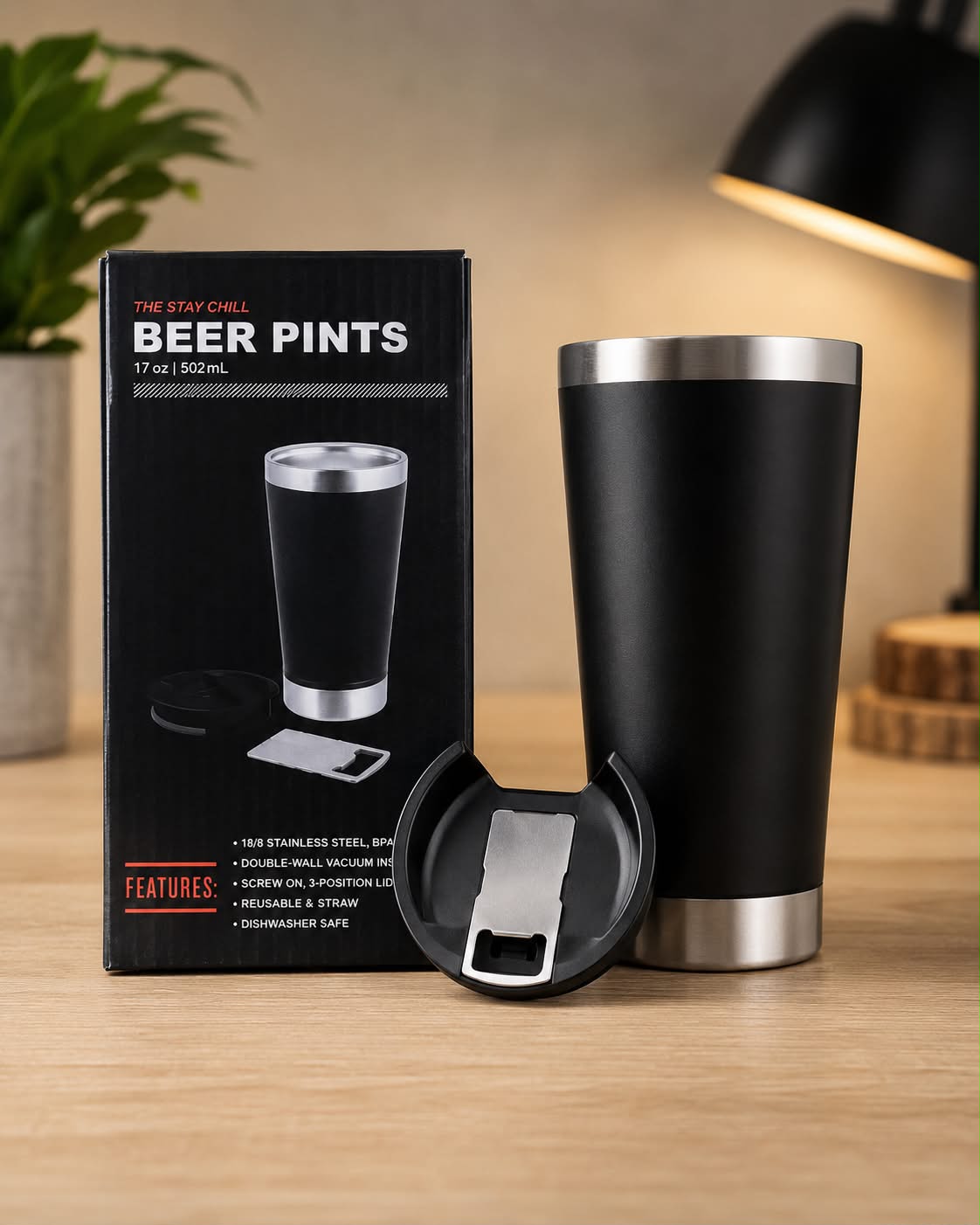 VASO TERMICO CERVEZA 502ML(22187 )