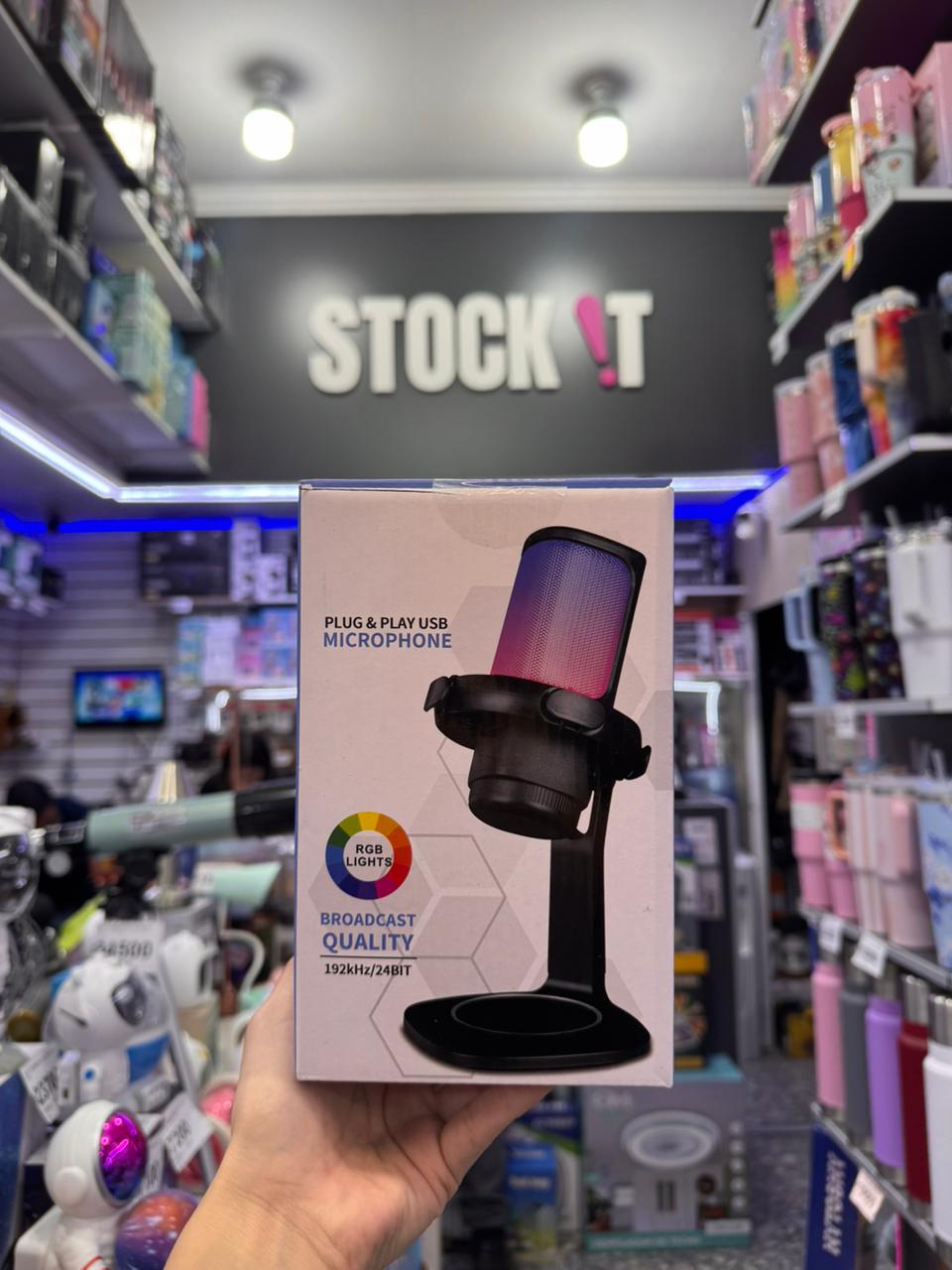 MICROFONO USB CON LUZ PARA STREAMING PROF(RT-14 )