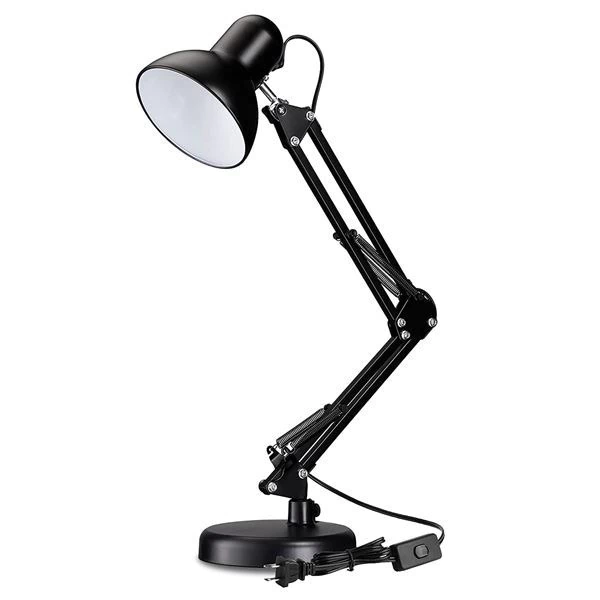LAMPARA 220W METAL CON BASE Y PORTA FOCO(DSK-6)