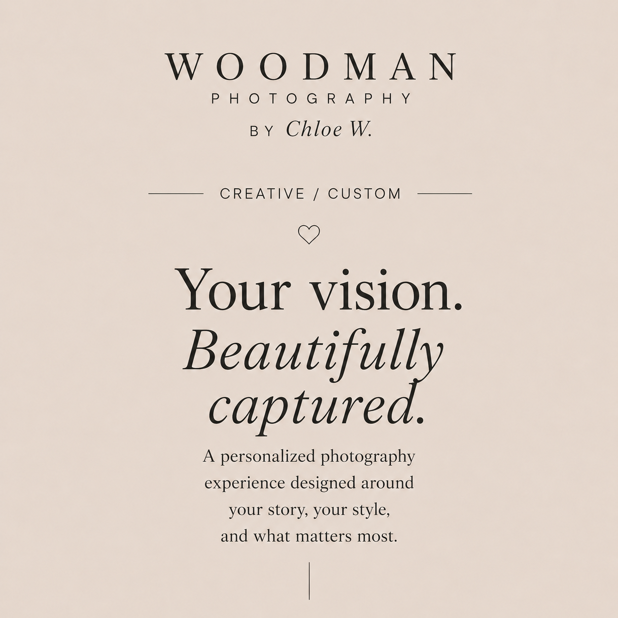 Creative/ Custom Shoots
