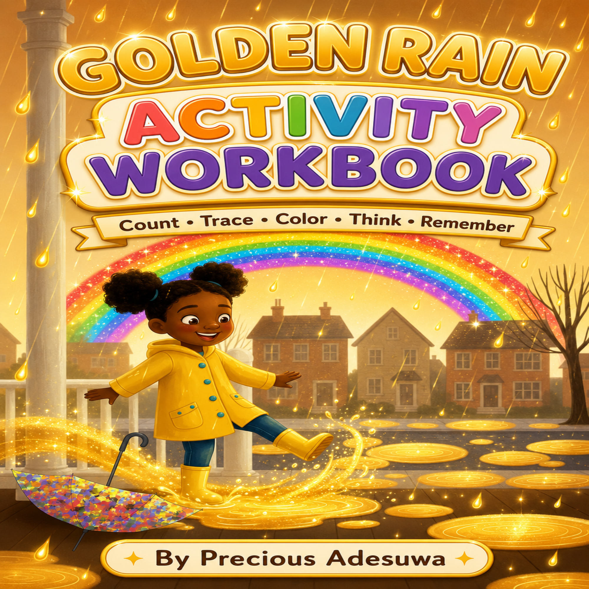 Golden Rain E Book, EPUB, PDF, Audio book MP3, Coloring Book, 39 page Activity Workbook & Quiz