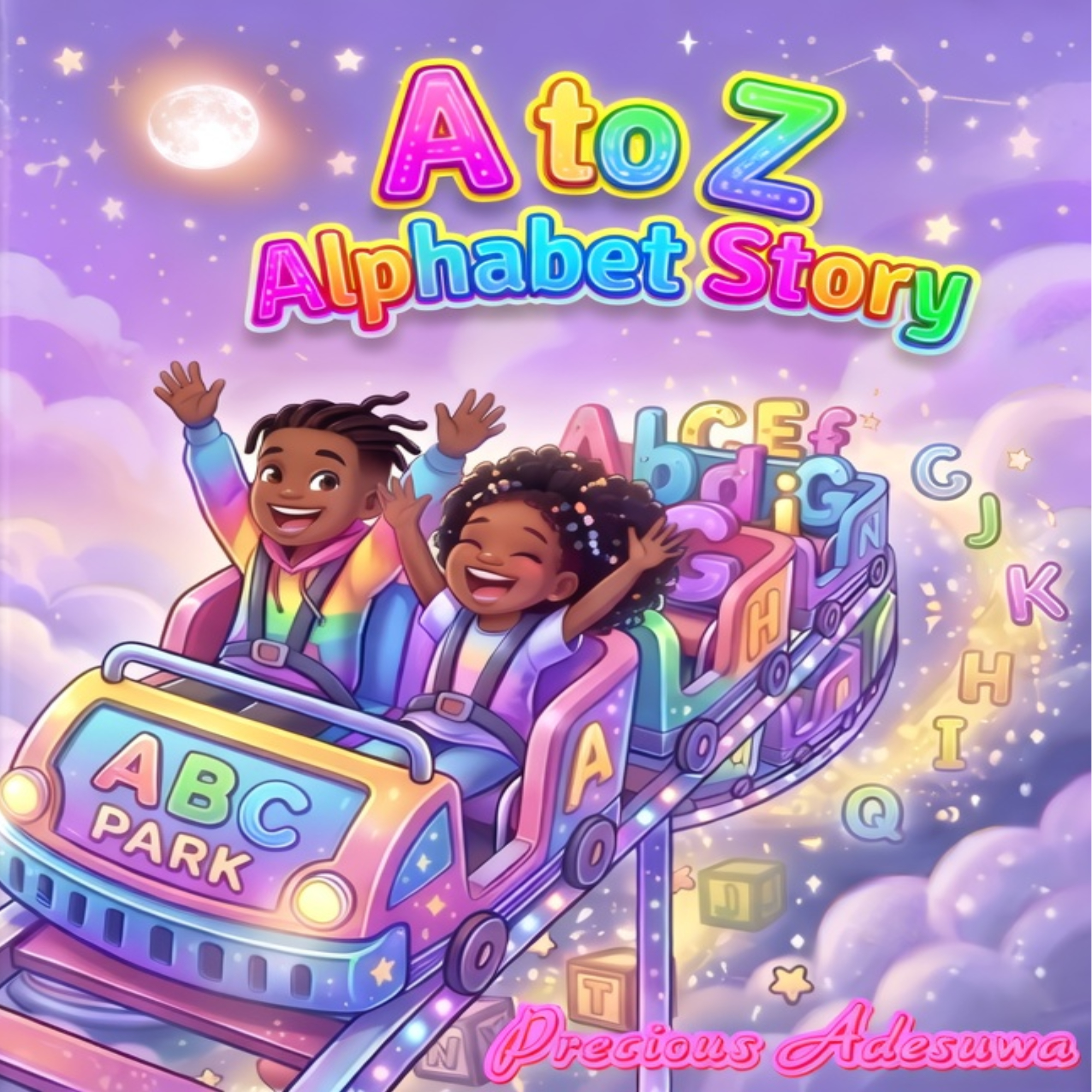 A to Z Alphabet Story: EPUB, PDF, E-BOOK, 30 page Activity Workbook & Quiz , Coloring Book & MP3 Song