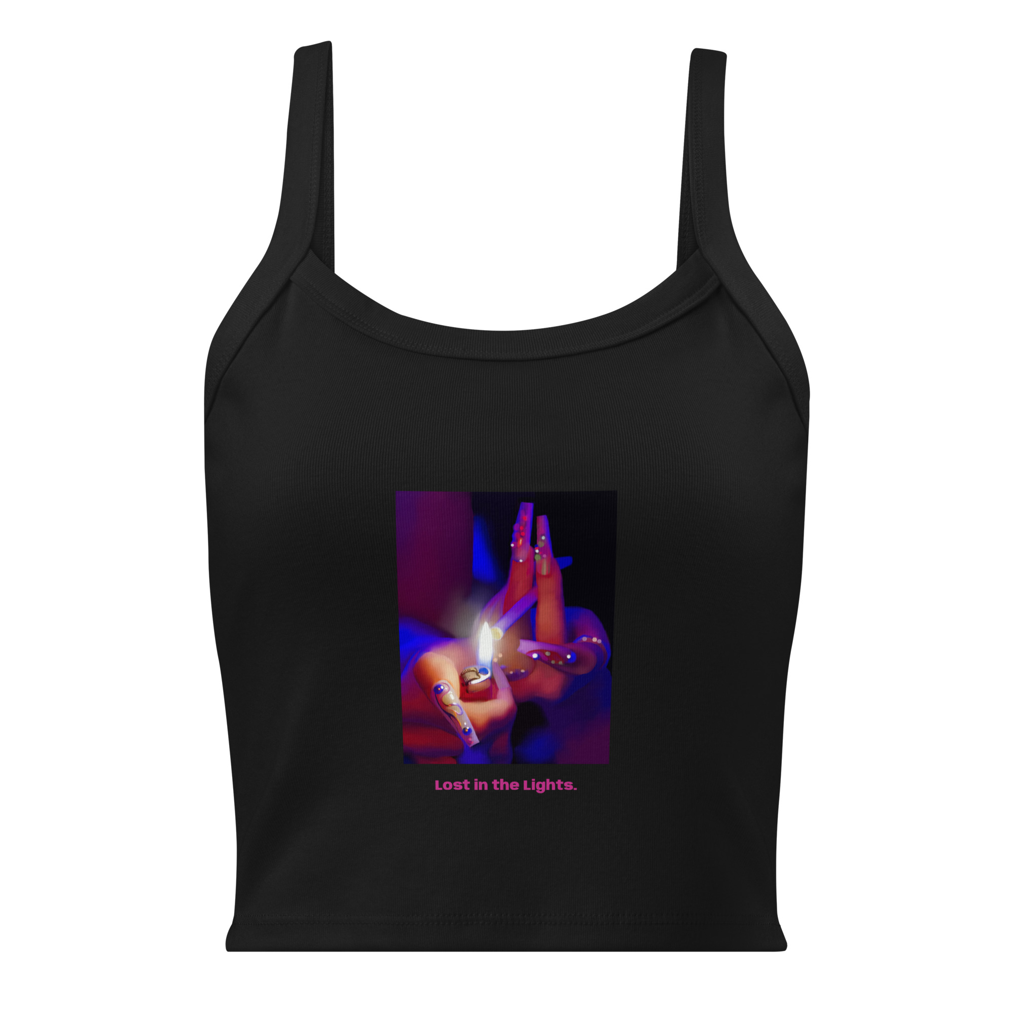 LIGHT IT UP CROP TANK
