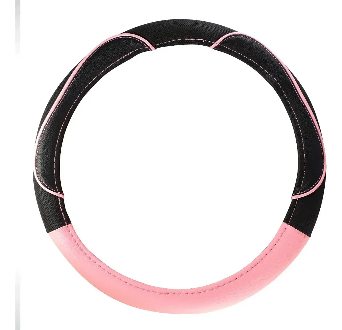 CUBRE VOLANTE ROSA CON NEGRO  38 CM MILO 01173