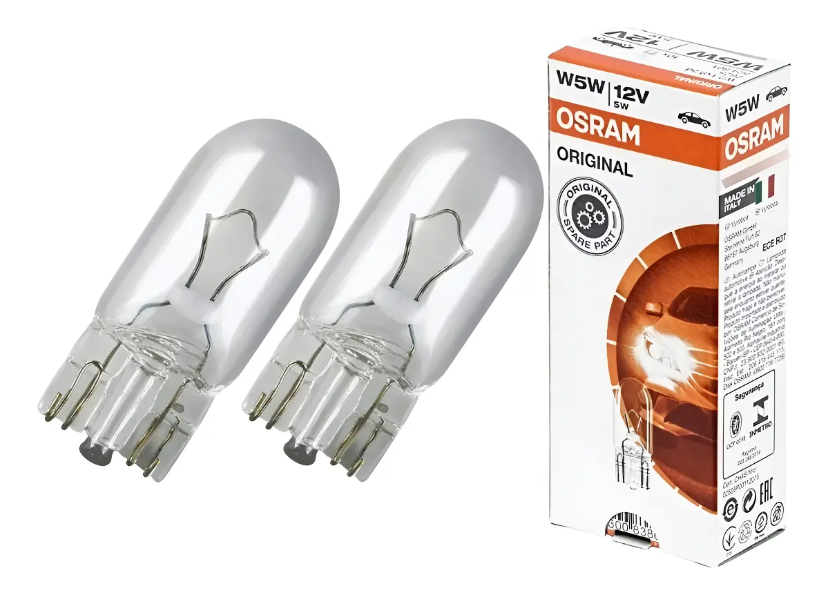 LAMPARA OSRAM T10 W5W HALOGENA 12V X1 00922