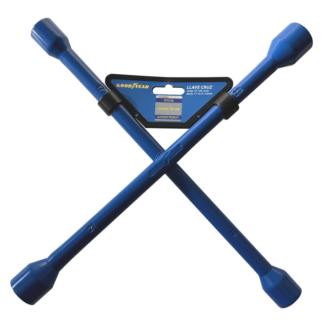 LLAVE CRUZ GOOD YEAR AZUL PREMIUM PINTADA REFORZADA 01360