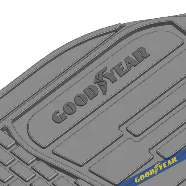 JUEGO CUBRE ALFOMBRAS GOODYEAR PVC 3 PIEZAS 01284