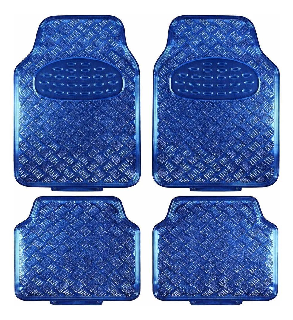CUBRE ALFOMBRA 4 PIEZAS TUNNING AZUL METALIZADO  01276