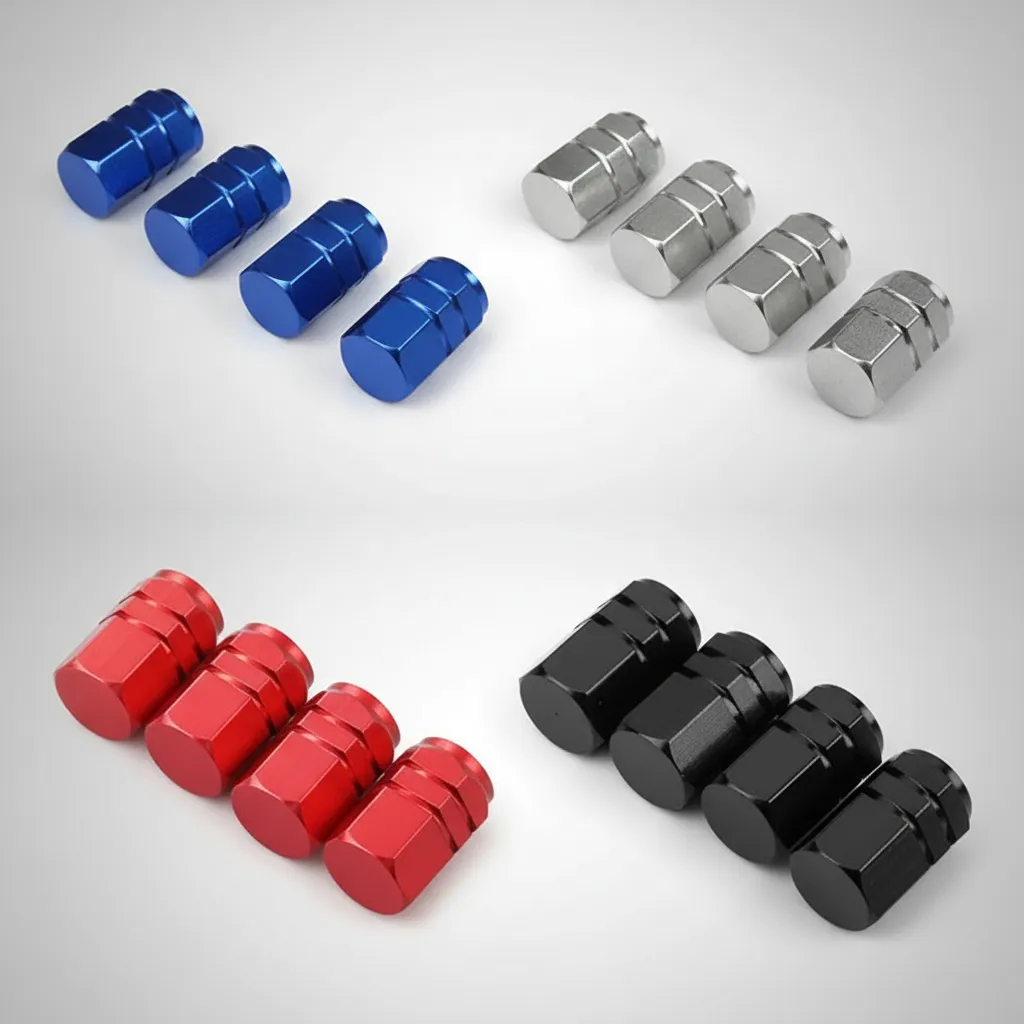 Tapitas Valvula HEXAGONAL Auto Moto Pack X4 Universal SELECCIONAR