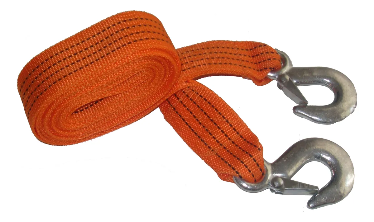 LINGA DE REMOLQUE CINTA PLANA 2` 4MTS 3 TON 01135