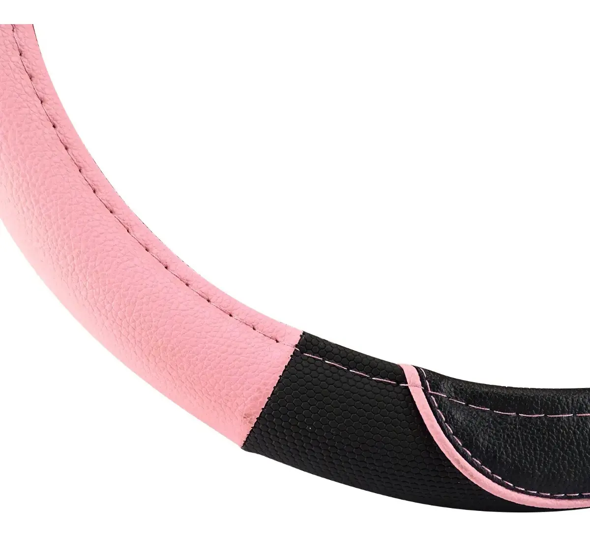 CUBRE VOLANTE ROSA CON NEGRO  38 CM MILO 01173