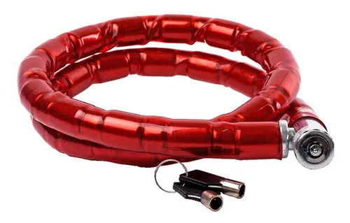 LINGA TRABA ANTIRROBO TIPO PITON 120CM ROJO 01128
