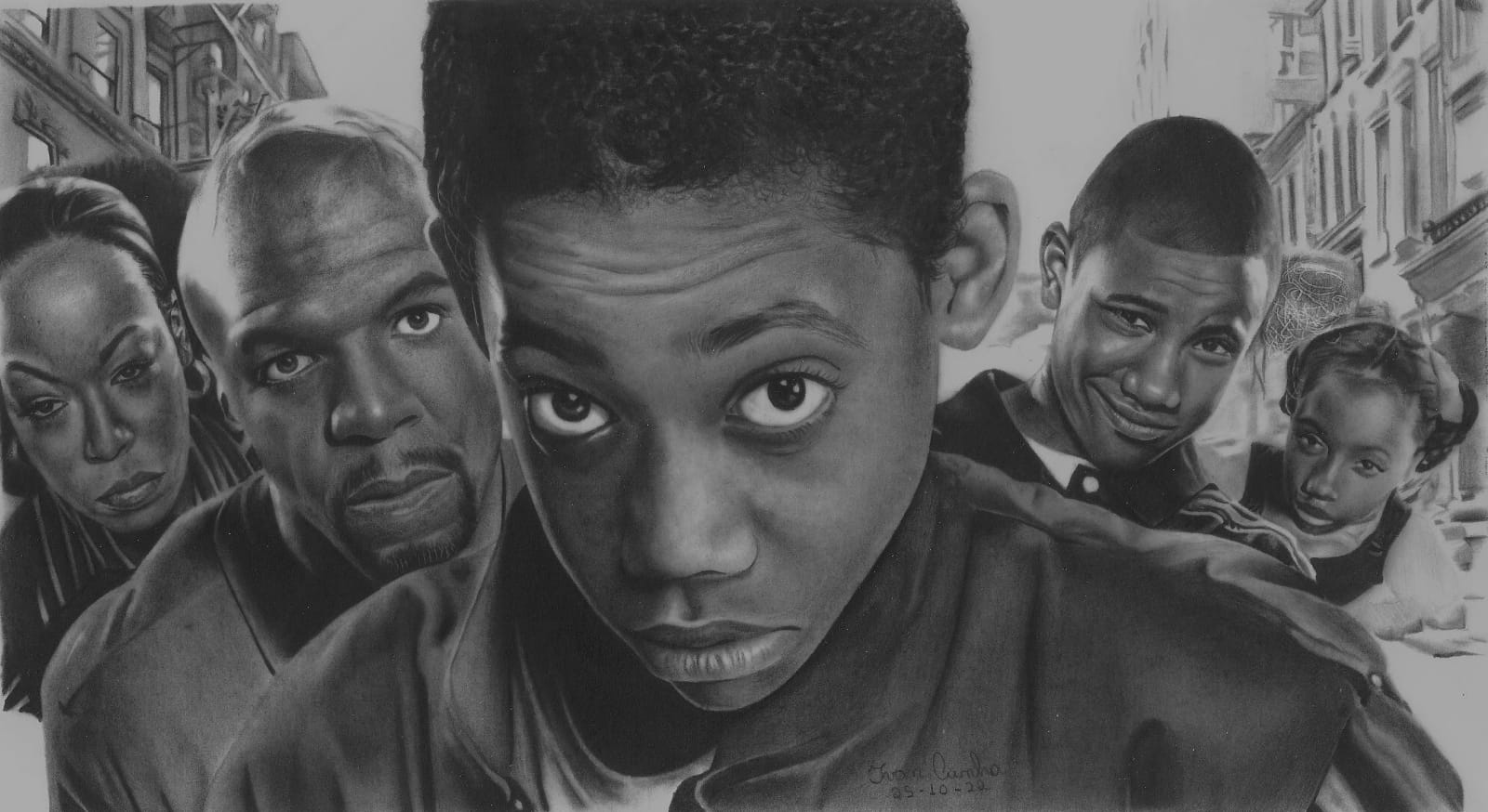 Urban Family Portrait Art Print