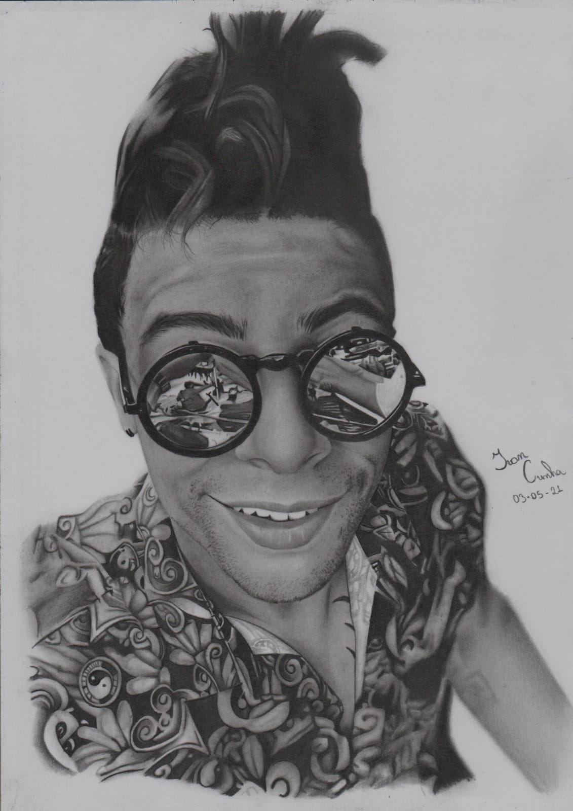 Stylish Portrait Drawing