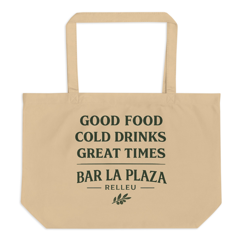 Large organic tote bag