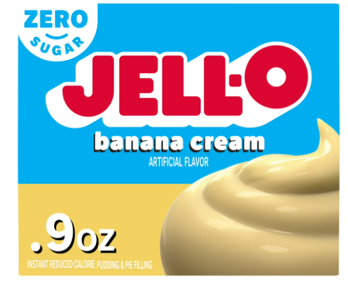Pudin Jell-O Sabor Plátano Sin Azucar 28gr
