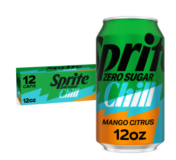 Sprite Sin Azucar Chill Mango Citrus 12oz (12 latas)