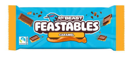 MrBeast Feastables Chocolate Caramelo 60gr