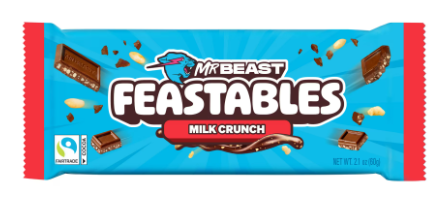 Feastables Barra de Chocolate Milk Crunch 60gr