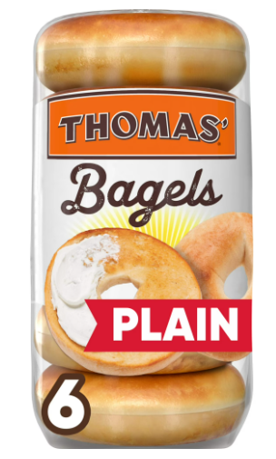 Bagels Naturales Thomas' 6 piezas 510gr