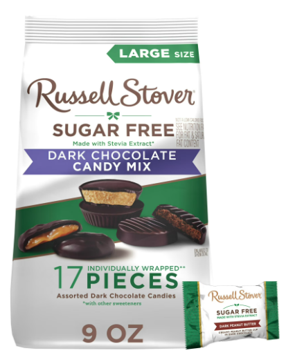 Russell Stover Mix de Chocolates Oscuros Sin Azúcar 255gr
