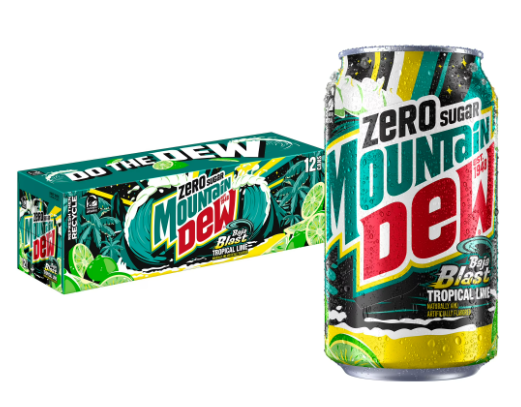 Mountain Dew Zero Azucar Baja Blast 355ml (1 pieza)