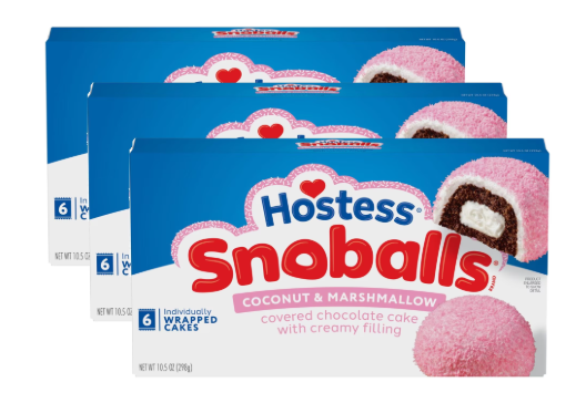 Hostess Snoballs malvavisco y coco