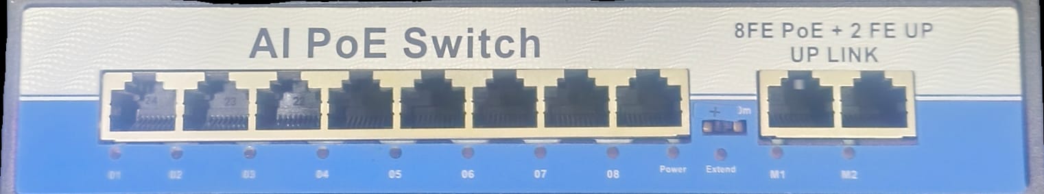 AI PoE Switch 8FE + 2FE Uplink